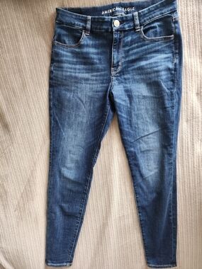 American Eagle Outfitters Dark Blue Size 8 Curvy Jegging